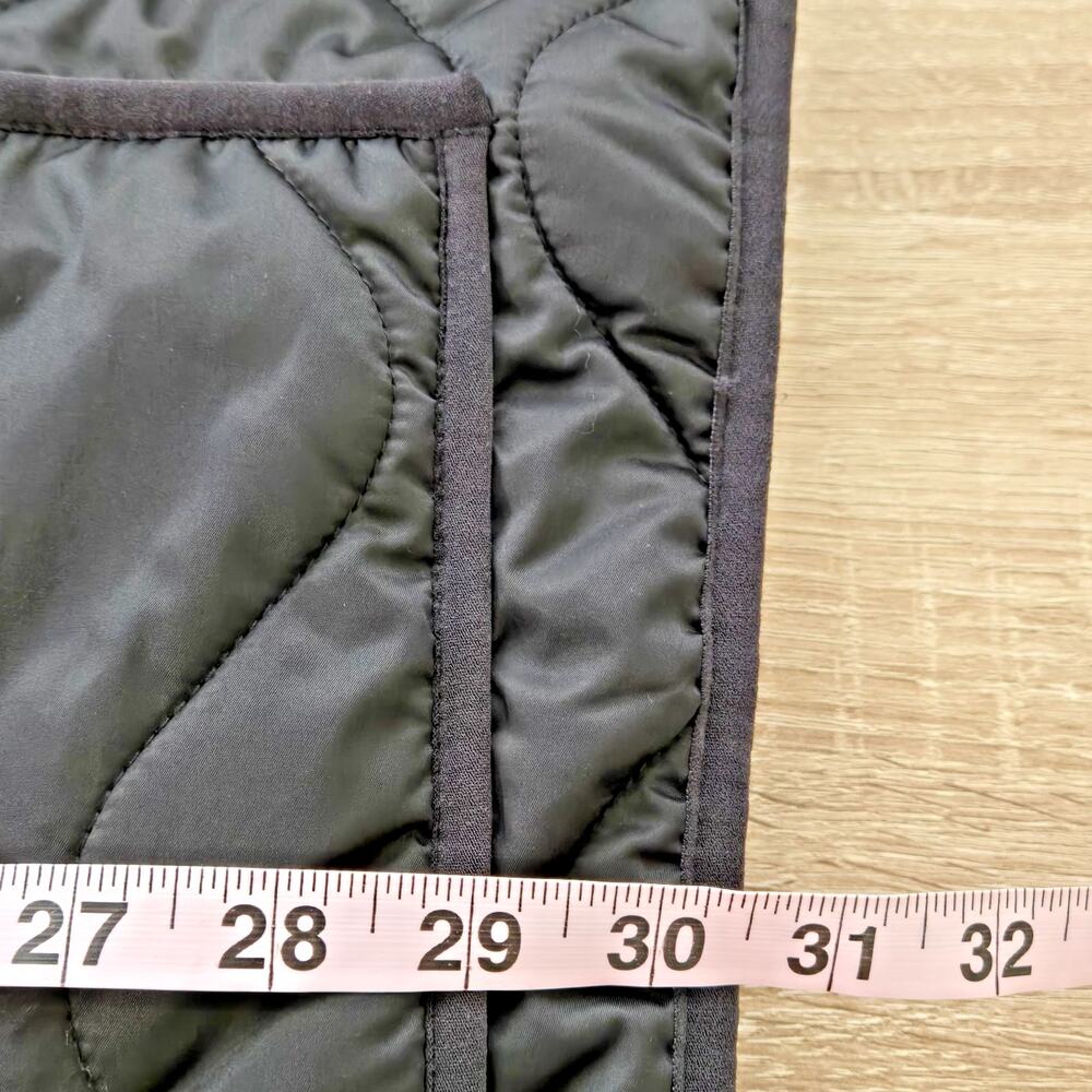 QUINCE Women's Featherless Quilted Long Puffer Jacket Size Large Black Outerwear - Picture 16 of 16